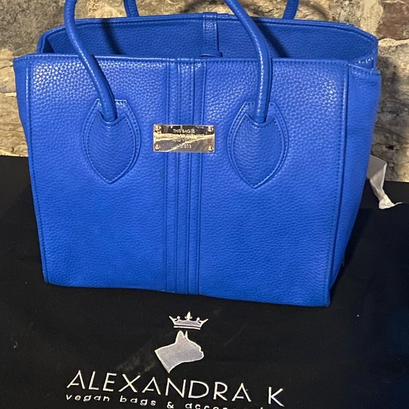 Gorgeous royal blue Alexandra K 1.5 maxi handbag crossbody shoulder bag - Picture 10 of 13